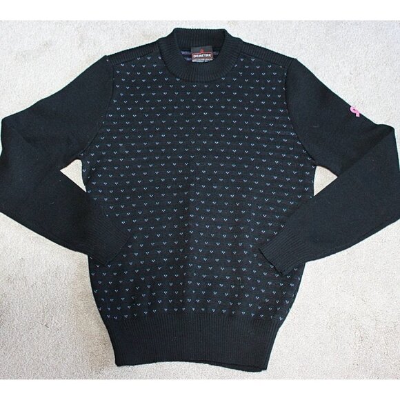 Vintage Alpine Ski Sweater - Breast Cancer Applique, Demetre - M, Excellent - Picture 7 of 9